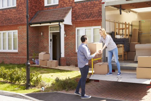 Heavy lifting and loading during a Putney furniture collection