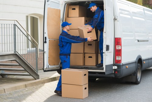 Moving belongings from a Putney flat with stair access