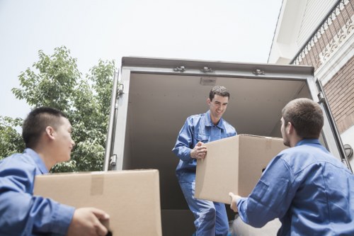 Careful furniture handling during a Putney home move
