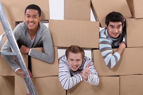 Local movers managing access challenges in a Putney property
