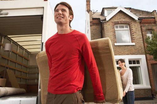 Removal van outside a Putney residential property