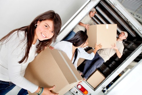 Packing and moving office furniture in a Putney business relocation