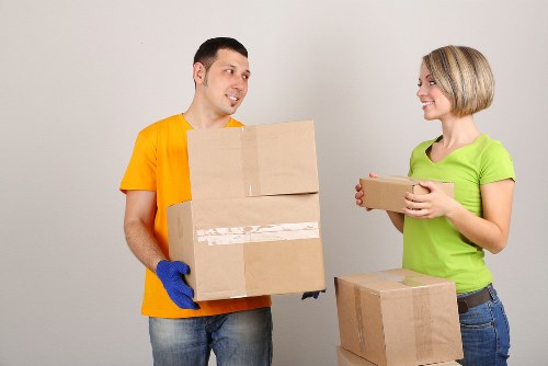 Packed moving van prepared for a local Putney relocation
